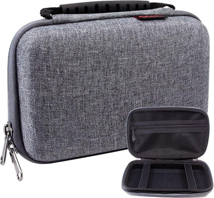 Cellet Hard EVA Case for External Hard Drive, Power Bank, Smartphones, Mesh Pockets (GRAY)