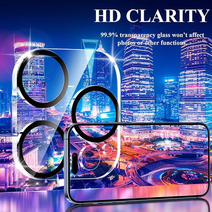 YWXTW [5 Pack Designed for iPhone 15 Pro Max Camera Lens Protector, for iPhone 15 Pro Camera Lens Protector, Night Shooting Mode, Anti Scratch HD Clear 9H Hardness Tempered Glass