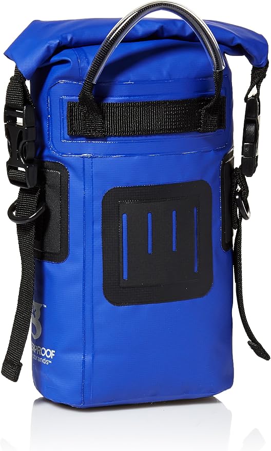 geckobrands Waterproof Phone Tote with 2L Dry Bag and Adjustable Strap – Protect Your Phone and Valuables While on The Go Royal Blue