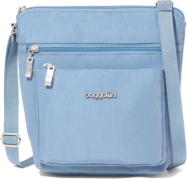 Baggallini Pocket Crossbody Bags for Women 8x8 Small Lightweight Durable Water-resistant Travel Purse W/Rfid