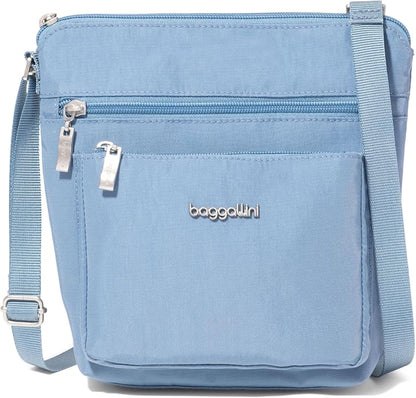 Baggallini Pocket Crossbody Bags for Women 8x8 Small Lightweight Durable Water-resistant Travel Purse W/Rfid