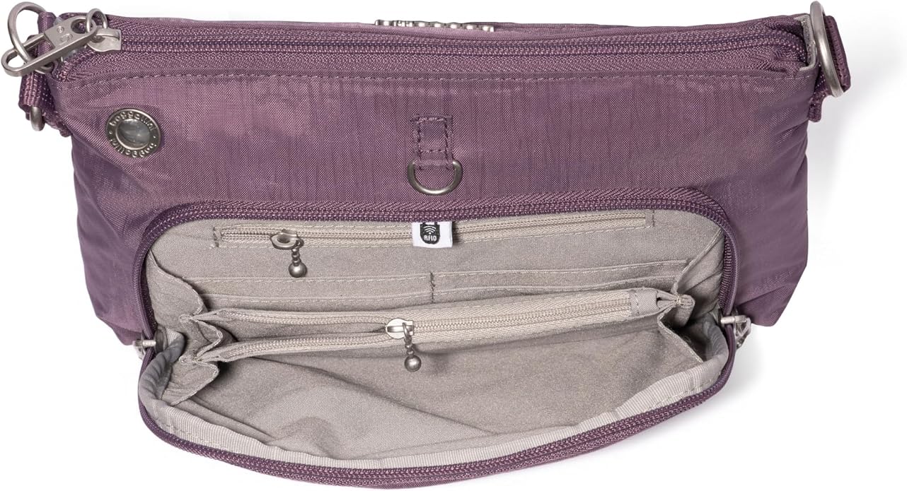 Baggallini womens Securtex Anti-theft Memento Crossbody Bag