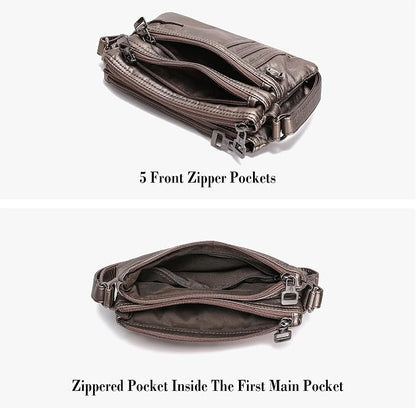 MINICAT Multiple Pockets Small Crossbody Purse Cell Phone Purse Shoulder Bags for Women Cross Body Bag for Woman