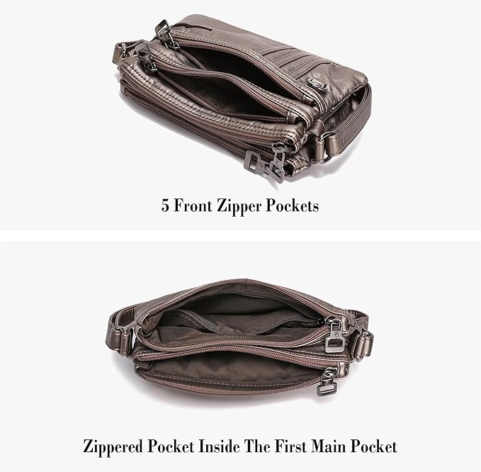 MINICAT Multiple Pockets Small Crossbody Purse Cell Phone Purse Shoulder Bags for Women Cross Body Bag for Woman