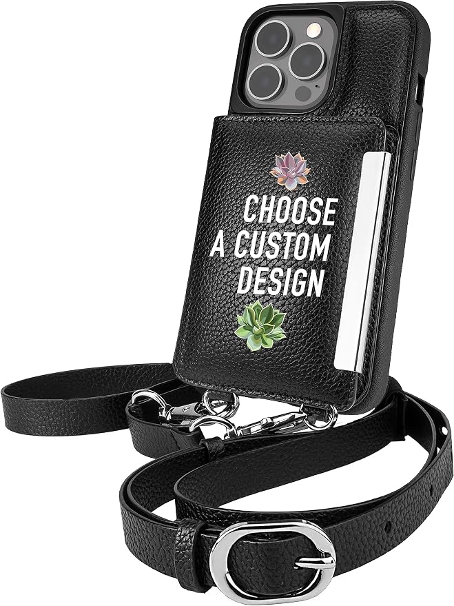 Smartish iPhone 13 Pro Crossbody Wallet Case for Women - Dancing Queen [Purse/Clutch with Detachable Strap & Wristlet] Protective Cover with Credit Card Holder - Secret Menu