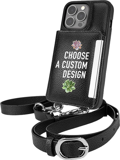 Smartish iPhone 13 Pro Crossbody Wallet Case for Women - Dancing Queen [Purse/Clutch with Detachable Strap & Wristlet] Protective Cover with Credit Card Holder - Secret Menu