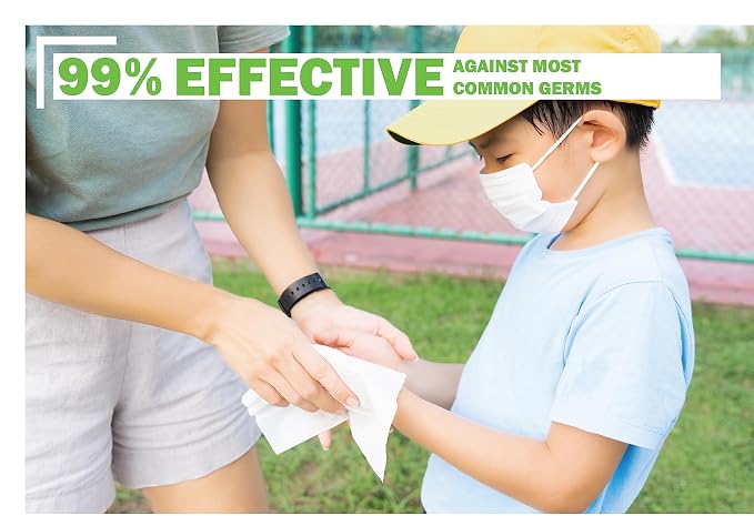 Advanced 75% Alcohol Antiseptic Hand Sanitizer Multipurpose Wipes (50 Count x 2 Pack : 50 Wipes)