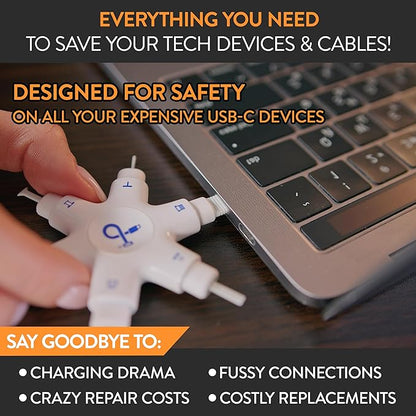 USB-C Multi-Tool Phone Cleaning Kit | Clean Repair & Restore Cell Phone Tablet & Laptop USB C Ports & Cables | Fix Unreliable & Bad Connections | Extend The Life of Your Tech Devices (Black)
