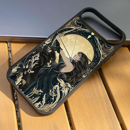 Constellation Series - Sagittarius Designs Magnetic for iPhone 17 air Case, Tarot Style Model Glass Phone Cover, Compatible with Magsafe, Pocket-Friendly - fits iPhone 17 air Case for Women