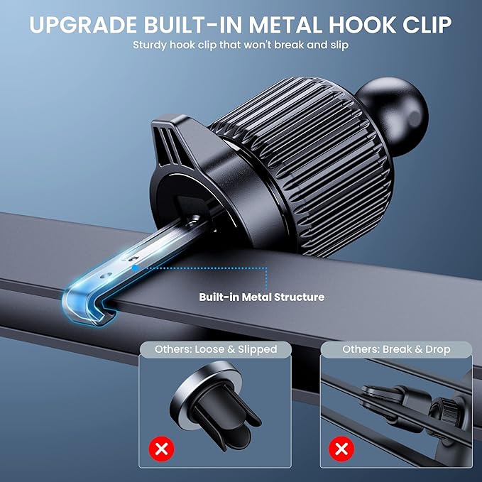 Phone Mount for Car Holders Cell Phon Holder Hands Free Phone Stand for Car Vent Automobile Mount Fit iPhone Android Smartphoe Universal Camera Mount Stabilizers
