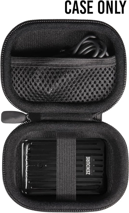 GETGEAR Case for Zendure Portable Charger 10000mAh Power Bank 20W PD USB C Battery Pack QC 3.0 Cargador Portable External Battery (Black)