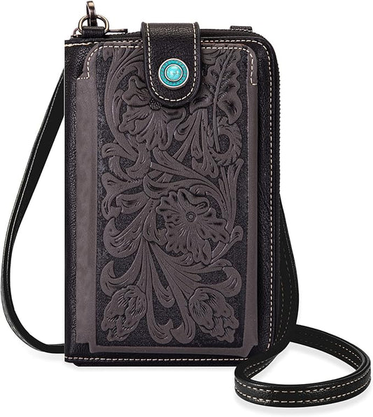 Montana West Small Crossbody Bags for Women Western Handbag with Cash Slots