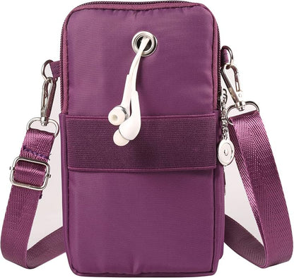 Cell Phone Crossbody Zipper Purse Armband Wallet Pouch for Samsung Galaxy S26 Ultra S25 S24 S23 FE A17 A16 A15 A26 A36