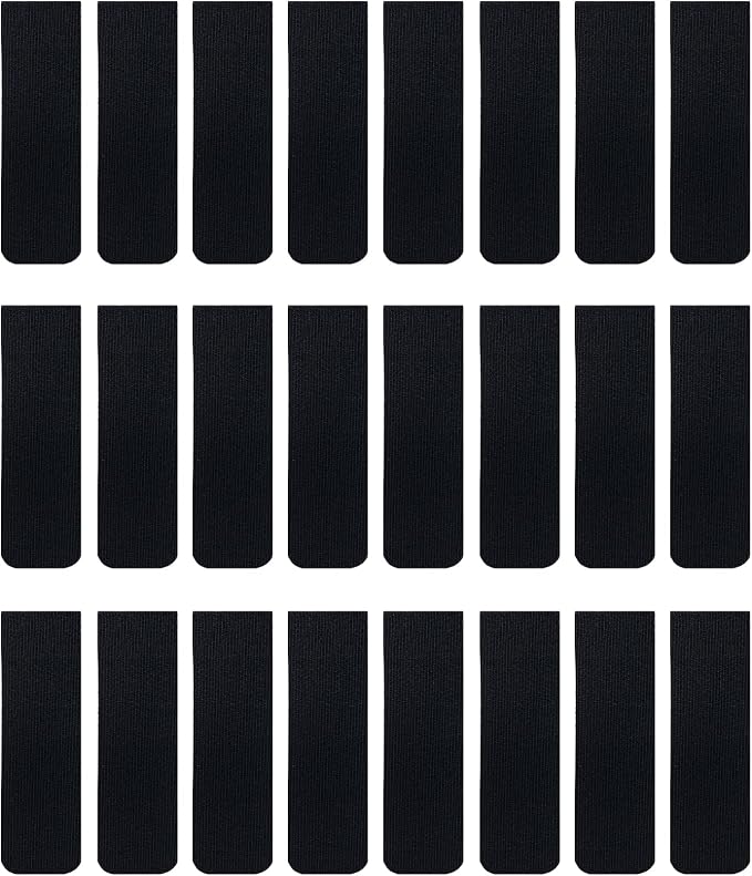Cable Clams by Wrap-It Storage - 3" (24-Pack) Black - Cord Organizer for Appliances Strips with Adhesive for Office Organization and to Hide TV, Desk, or PC Cord Management