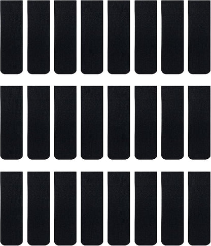 Cable Clams by Wrap-It Storage - 3" (24-Pack) Black - Cord Organizer for Appliances Strips with Adhesive for Office Organization and to Hide TV, Desk, or PC Cord Management