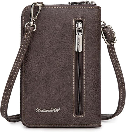 Montana West Small Crossbody Bags for Women Western Handbag with Cash Slots