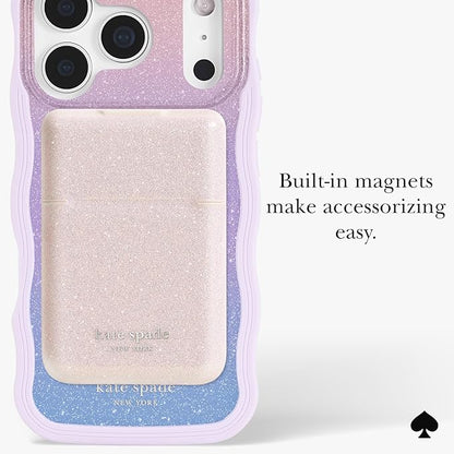 kate spade new york iPhone 17 Pro Case - Compatible with MagSafe - Designer Phone Case - Opal Glitter