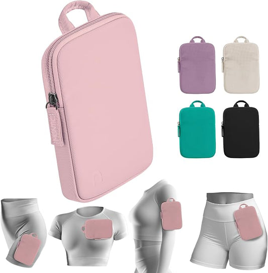 Running Phone Holder – Max Comfort Lightweight Magnetic Pouch for Running & Fitness, Strap-Free Hands-Free Carrier for Waist, Thigh or Chest – Splash Resistant, Breathable – Fits All Phones – Pink