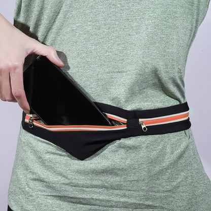 Running Belt Fanny Packs for women and men,Belt Bag for Hiking Cycling Workout,Reflective Fanny Packs for Men Runners Belt Compatible with iPhone13,12 pro,Travelling Money Phone Holder for Running