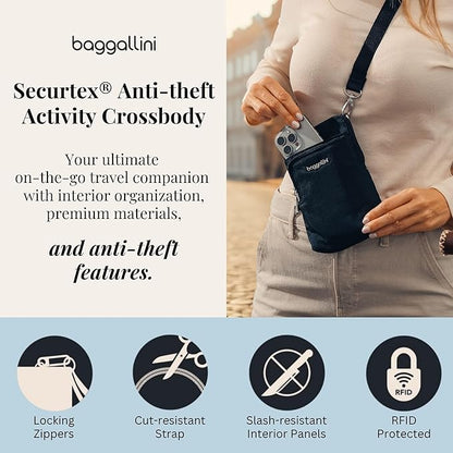 Baggallini Women's Securtex Anti-theft Activity Crossbody Bag