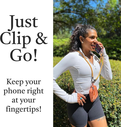 Save the Girls Active Rope Clip and Go Phone Strap – Cell Phone Lanyard for Life on the Move