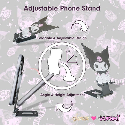 Sonix x Sanrio Character Phone Stand | Adjustable Cell Phone Holder, Desk Stand, Dock | Kuromi