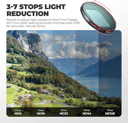 Freewell Sherpa VND/CPL 3-7 Stops Compatible only with Freewell Sherpa iPhone Series Cases & Genius Rig Cage