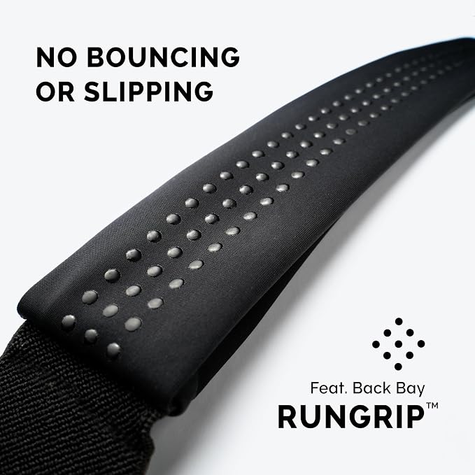 Back Bay Reflective Running Belt for Women & Men [Fits ALL Phones], Runners Fanny Pack, Money Belt, Reflective Running Gear, Waist Bag Workout Gear, iPhone Runner's Phone Holder Waist Pack
