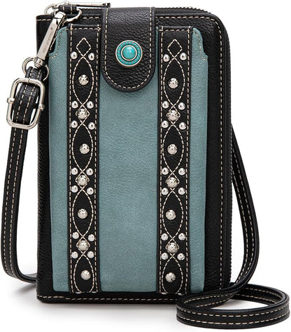 Montana West Small Crossbody Bags for Women Western Handbag with Cash Slots