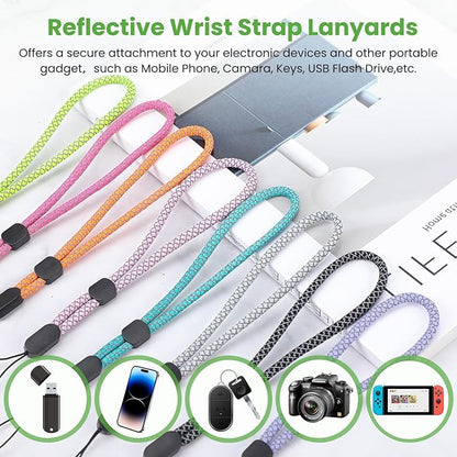 FrgKbTm Hand Wrist Strap Lanyard, Adjustable Nylon Colorful for Mobile Phone, Camara, USB Flash Drive, ID Name Tag Badge