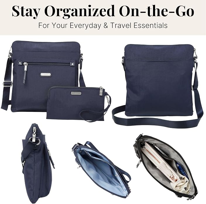 Baggallini womens Go Bagg With Rfid Phone Wristlet