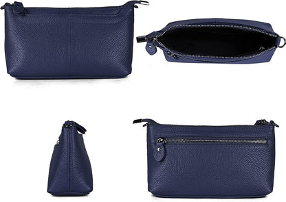 befen Genuine Leather Wristlet Clutch Wallet Purses Small Crossbody Bags for Women with RFID Blocking Card Slots