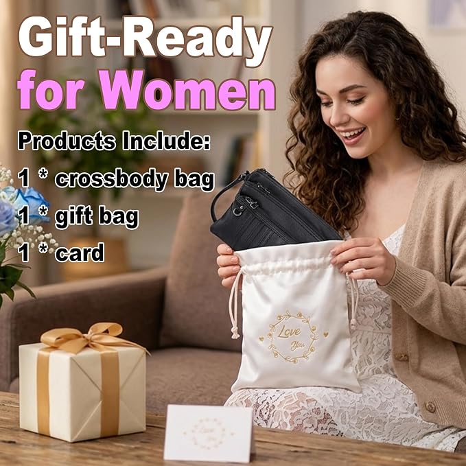 MINICAT Multiple Pockets Small Crossbody Purse Cell Phone Purse Shoulder Bags for Women Cross Body Bag for Woman