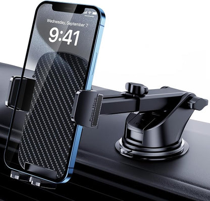 Phone Holders for Your Car Phone Stand for Car Phones Mount [Super Stable] Automobile Dashboard Windshield Cell Mount for iPhone Smartphone Universal