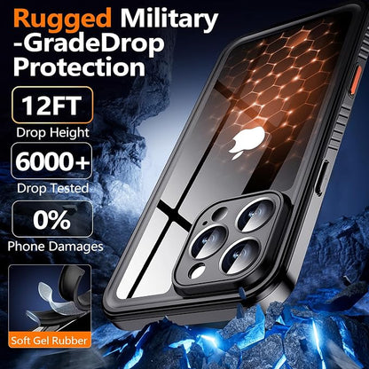 xiwxi for iPhone 16 Pro Max Case Waterproof,[IP68 Underwater][Built-in Screen Protector & Camera Protector][15FT Military Dropproof][Dustproof] Full Body Shockproof Protective Phone Case 6.9"