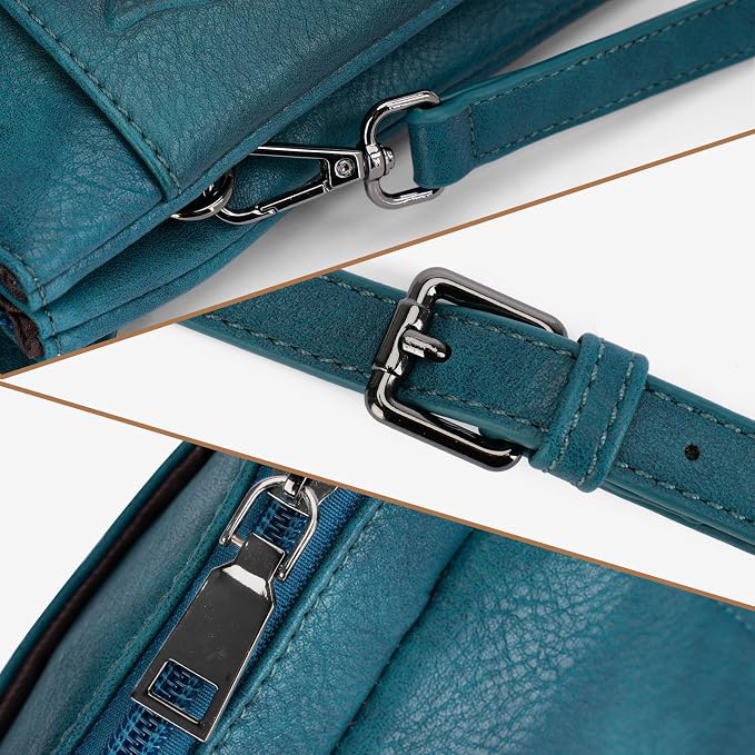 Small Crossbody Bags for Women Trendy Vegan Leather Cell Phone Bag Embossed Flower Design Wallet Purses with Strap