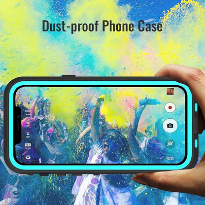 Waterproof Phone Case Compatible with iPhone 13 Pro, IP68 Waterproof Shockproof Dust-Proof Phone Case with Built in Screen Protector, Full Body Protective Case (Teal, iPhone 13 Pro)