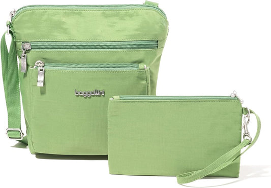 Baggallini Pocket Crossbody Bags for Women 8x8 Small Lightweight Durable Water-resistant Travel Purse W/Rfid