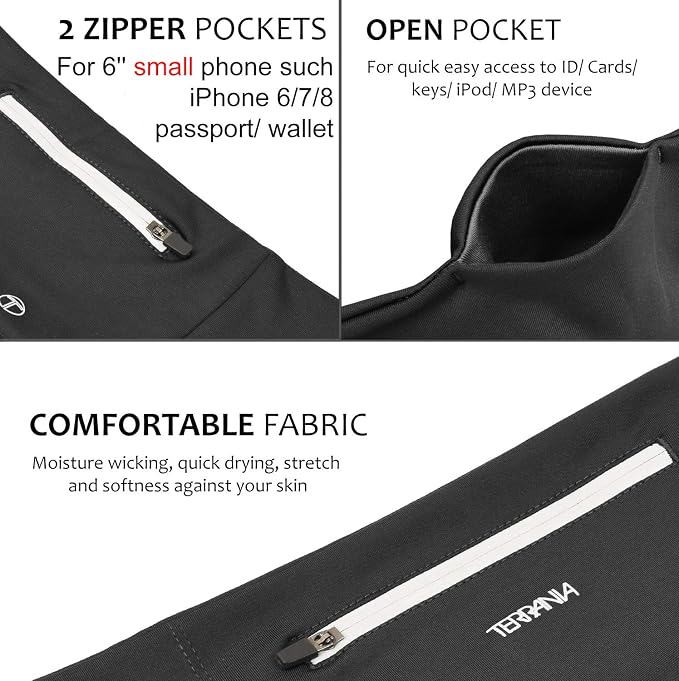 Unisex Running Belt Fanny Pack for iPhone X 6 7 8 Plus 11 12 13 Pro X XR XS, Runner Workout Belt Waist Pack for Women and Men Walking Fitness Jogging Travel