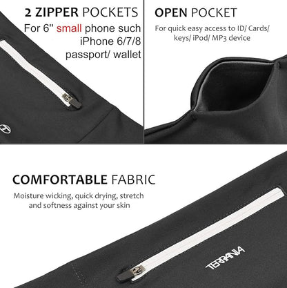 Unisex Running Belt Fanny Pack for iPhone X 6 7 8 Plus 11 12 13 Pro X XR XS, Runner Workout Belt Waist Pack for Women and Men Walking Fitness Jogging Travel