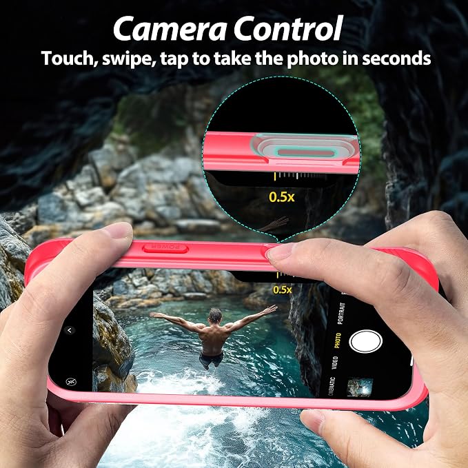 SPORTLINK for iPhone 16 Pro Waterproof Case - Shockproof Dustproof Case with Built-in Clear Screen Protector, Full Body Heavy Duty Sealed Protective Cover for i Phone 16 Pro 6.3" Pink