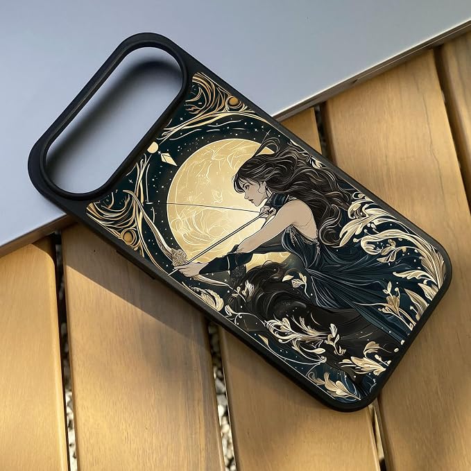 Constellation Series - Sagittarius Designs Magnetic for iPhone 17 air Case, Tarot Style Model Glass Phone Cover, Compatible with Magsafe, Pocket-Friendly - fits iPhone 17 air Case for Women