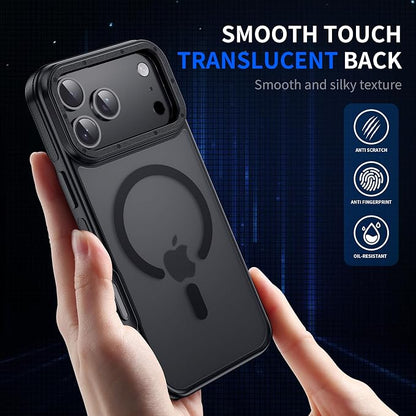 for iPhone 17 Pro Max case with Camera Lens Protector [10Ft Military-Grade Protection] Compatible with fit MagSafe Shockproof Cover Phone case for iPhone 17 Pro max 6.9 inch, Black Bumper