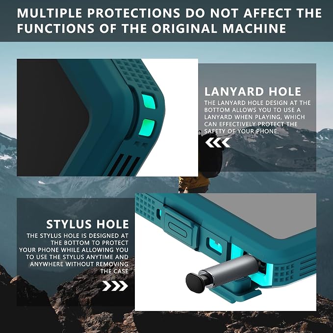Losin Compatible with Galaxy S24 Ultra Case Waterproof Magnetic [Compatible with MagSafe] [Drop Protection] [IP68 Underwater] Full Body Shockproof Protective Phone Case, Teal