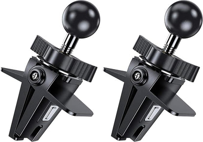 VICSEED Air Vent Clip for Car Mount, Twist-Lock Anti-Shake Vent Grip, 17mm (0.67inch) Ball Head Universal for Most Phone Mount for Car (Pack of 2)