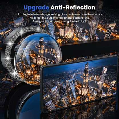 WSKEN for Samsung Galaxy S25 Ultra Camera Lens Protector - Ultra Thin Case Friendly, 9H Shatterproof Tempered Glass with Aluminum Metal Circle Camera Screen Protector Cover Accessories, Glitter Gold
