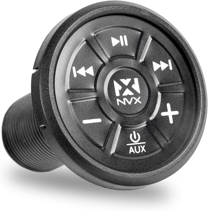 NVX XUBT4 Universal Marine Grade Bluetooth 4.0 Audio Receiver & Controller for Boats/Cars/ATV