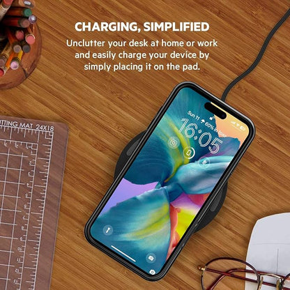 Battery Case for iPhone 16 Pro, [10000mAh] Enhanced Portable Protective Smart Qi Wireless Charger Case Battery Pack with CarPlay Wireless Charging Cover Compatible for iPhone 16 Pro (6.3 inch)-Black