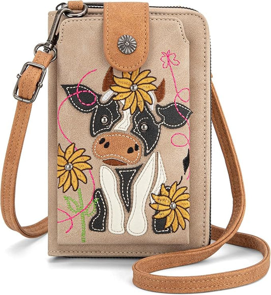 Montana West Small Crossbody Bags for Women Western Handbag with Cash Slots