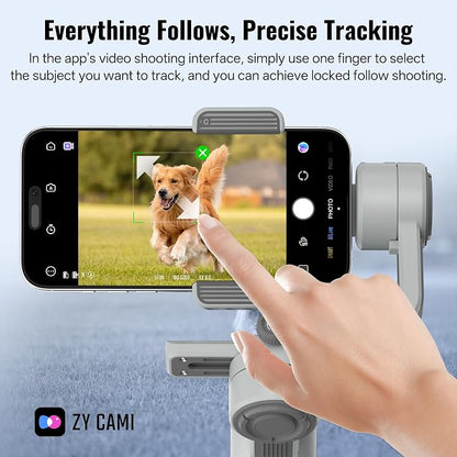 ZHIYUN CINEPEER Smooth 5E Combo Gimbal Stabilizer for iPhone, Android, Built-in Fill Light, Tripod, 3-Axis 300g Payload Phone Gimbal, Gesture Control, Vlogging Stabilizer for YouTube, TikTok